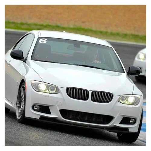 Spoiler avant BMW E92 E93 sport noir brillant look carbone - 5