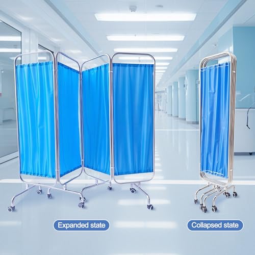 Paravent médical mobile pliable pour isoler les lits d'urgence - 6