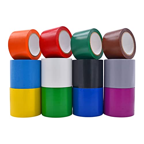 WOD VTC365 Rainbow Pack Vinyl Tape for Pinstriping 4x36yds (12 pack)
