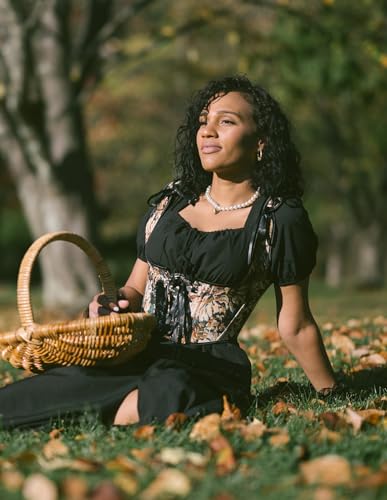 Image of Scarlet Darkness Women's Underbust Corset Top Renaissance Medieval Lace-up Boned Fairycore Pirate Corsets