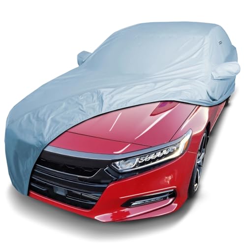 Image of iCarCover Premium Car Cover for 1998-2022 Honda Accord Sedan, Coupe, Touring, Hybrid Heavy Duty Waterproof All-Weather Automobiles Custom Indoor Outdoor UV Snow Protection Covers with Straps and Bag