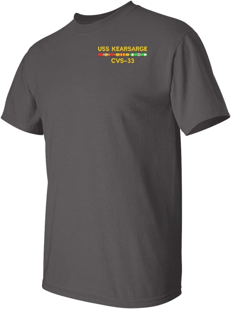 MilitaryBest USS Kearsarge CVS-33 with Vietnam Service Ribbons T-Shirt