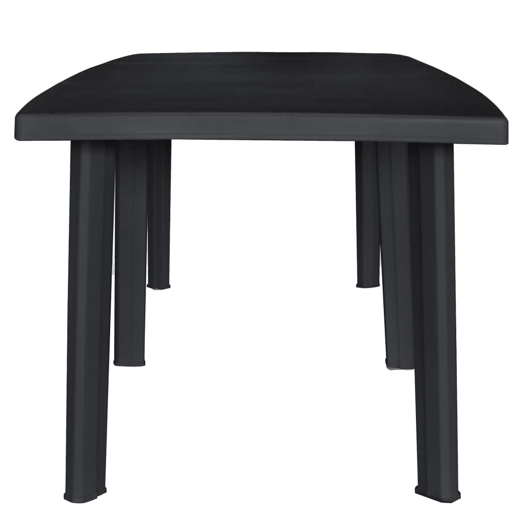 vidaXL Trio-Tavolo allungabile a 6 Gambe, Antracite, 216 x 90 x 72 cm