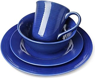 Le Tauci Single Dish Set 4 Piece Ceramic Dinnerware Set, Place Setting Service