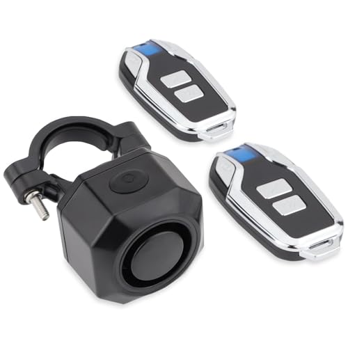 Image of Bike Horn Electric Vehicle Wireless Vibration Alarm System with Motion Sensor Waterproof Rechargeable Antitheft Alarm for Ebikes Bike Scooter Car (SF32 Alarm one Pack)