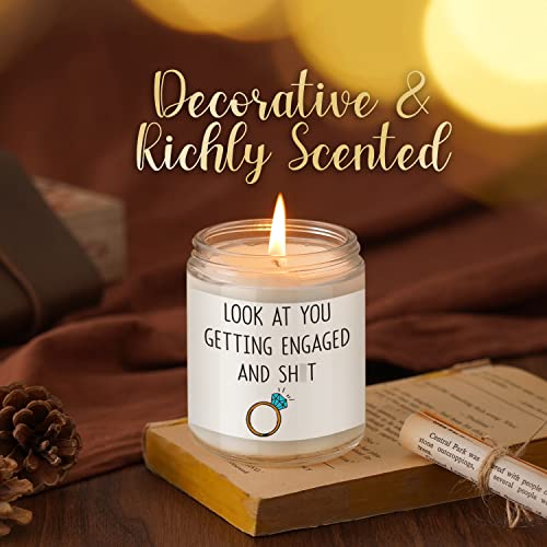 Leado Scented Candles - Engagement Gifts For Couples - Engagement Gift, Funny Engagement Gifts For Women, Friends, Fiance, Bride, Newly Engaged Gifts, Unique Engagement Gifts - Engaged Gifts For Her #TOP4