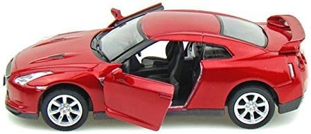 Miniatura 3 de KiNSMART 2009 Nissan GT-R R35 Rojo 5 "1:36 Escala Die Cast Metal Modelo Coche de Juguete w/Pullback Action