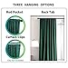 Aljctns Emerald Green Velvet Curtains 84 inches Long Luxury 80% Blackout Curtains for Bedroom Living Room,Thermal Insulated Super Soft Window Drapes Rod Pocket & Back Tab, 52