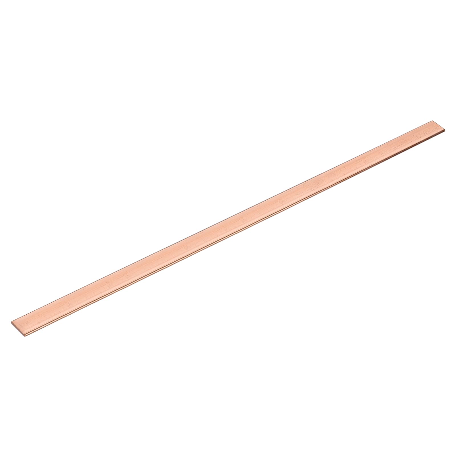 sourcing map Barra piatta in rame, 0,3 cm di spessore x 2 cm di larghezza x 40 cm di lunghezza, per uso elettrico (3 mm x 20 mm x 400 mm)