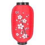 MAGICLULU 2 Stück Japanische Stofflaternen Dekorative Laterne aus Stoff und Eisen für Hochzeit und Gaststätten Deko im Japanischen Stil