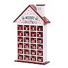 Kerst houten adventskalender Jezus met 24 laden voor kinderen, volwassenen, aftellen houten adventskalender