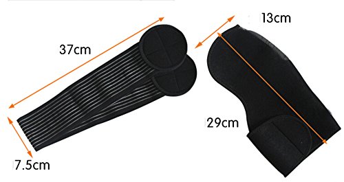 Yosoo Shoulder Brace Elastic Support Strap Wrap Belt Shoulder Support Black - Thumbnail 5