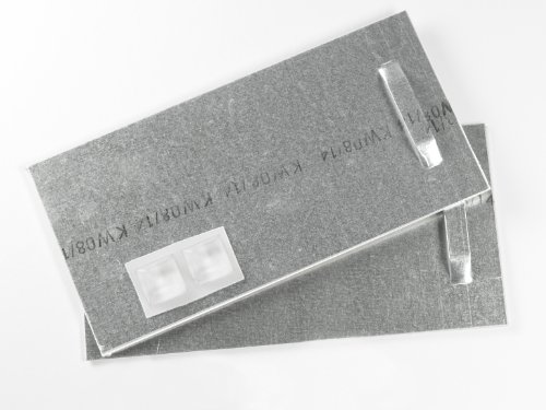Klebebleche, Spiegelaufhänger bis 32kg (10x30 cm), Aufhänger für Spiegel, Alu-Dibond, Aluminiumplatten. Selbstklebende Aufhängbleche Cover