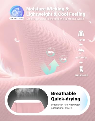 Image of UPF 50+ Sun Shirt for Women Long Sleeve Quick Dry UV Protection Hiking Top