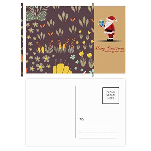 Cartes postales fleurs et Père Noël pour décorer vos tables de fête et correspondances