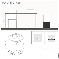 Lechuza PILA Color Storage sandbraun 15927, 35x35x33 cm – Ansicht 3