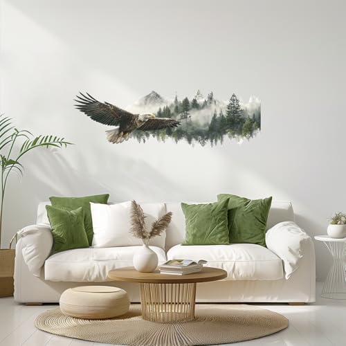 ANNA QUEEN Eagle Wall Decals Peel and Stick Flying Eagle