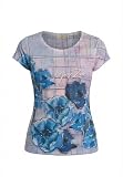 Yes Zee T-Shirt Donna Stampa sublimatica Blu S