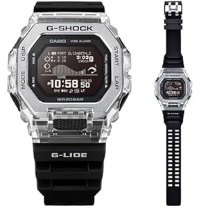 カシオ G-Shock GBX100S-1 G-Lide Gleaming Waveシリーズウォッチ - ブラック
