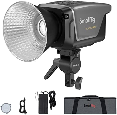 SMALLRIG RC 450D 450W Światło dzienne LED do kamery 172000 luksów przy 1m CRI 95+ TLCI 96+ 5600K Kamera Oświetlenie studyjne z mocowaniem Bowens Instrukcja obsługi i zdalne sterowanie przez - 3971