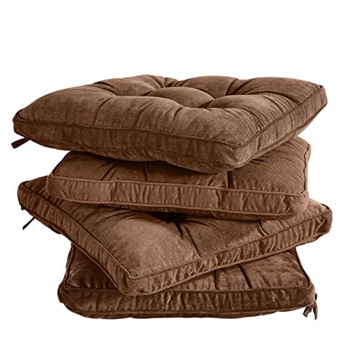Tiita 18 x 18 Chair Cushions with Ties, Dining and Patio Set of 4