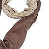 Infinity Scarf – 180 x 25 x 2 cm Two-Tone Contrast Neck Warmer | Buckle Scarf with Zip Pocket, Soft and Comfortable Accessory for Women and Men for Daily Travel, Skiing, Skiing,, Khaki Brown, Se #5