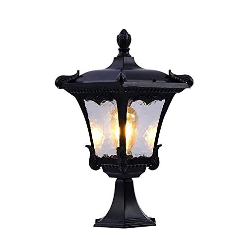 QUSYZD Luminaires d'extérieur pour Poteau, éclairage extérieur, étanche, pour Villa, Rue, Parc, Colonne, Phare, Poteau de Jardin, Lanterne, décoration E27, Couloir, Balcon, Terras,