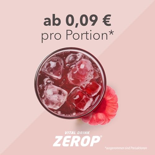 Best Body Nutrition Vital Drink ZEROP® - Himbeere, Original Getränkekonzentrat - Sirup - zuckerfrei, 1:80 ergibt 40 Liter Fertiggetränk, 500 ml