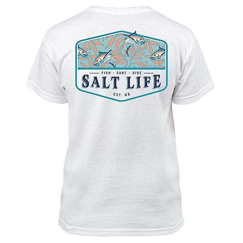 Salt Life Girls' Hide N Sea Youth Short Sleeve Classic Fit Shirt