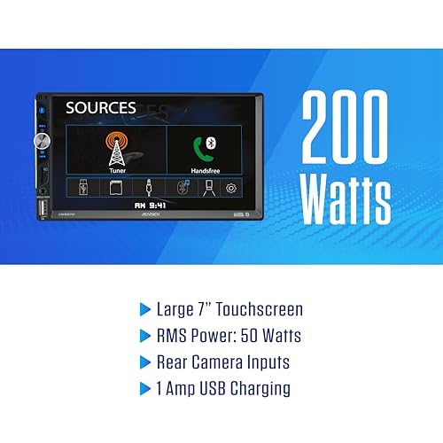 Jensen CMR270 Radio para Auto con Pantalla Táctil 7 pulgadas miniatura 2