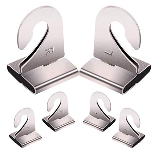 Welecom Metal Ceiling Hooks for Drop-Ceiling T-Bars Right&Left Ceiling Hanger Heavy Duty T-Bar One-Piece Track Clip Suspended Ceiling Hook Grid Clip for Hanging Plant Office Signs Decoration,22 Pairs