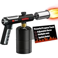 Wanhirus Adjustable Upgraded Powerful Propane Torch Gun (Black)