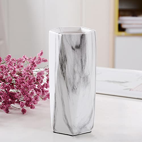 Keramische vaas, steenpatroon decoratieve vaas in stijl bloemenhouder gedroogde bloemenversiering voor thuis kantoor woonkamer handwerk bloemenarrangement, cadeau voor bruiloft housewarming party decoratie - Afbeelding 4