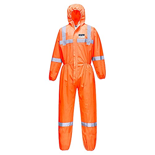 Combinaison SMS étanche aux poussières Portwest Orange L