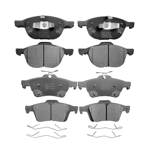 Image of PM Auto Set of 8 Front-Rear Ceramic Brake Pad Compatible With 2013-2018 Ford C-Max