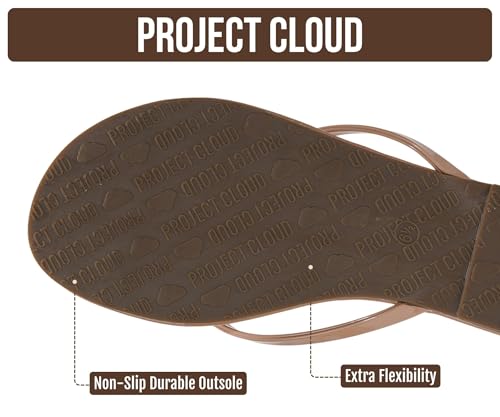 Image of Project Cloud Flip Flops for Women Footwear- Lightweight and Memory Foam Insole Sandals for Women 2026 - Durable Non-Slip Beach Essentials Flats for Women Sandals (Foundations)