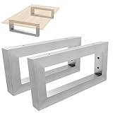 YUENFONG Consola de pared de acero inoxidable, 2 unidades, soporte para lavabo,...