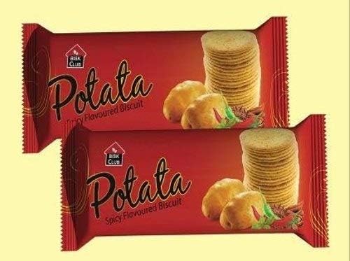 PRAN Potato Spicy Flavoured Biscuits 10 Packs Of 100 Grams Each