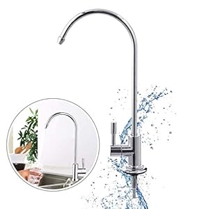 Rubinetto Cucina Girevole, Rubinetti per Lavello Monocomando in Acciaio Inox con Maniglia Singola e Fredda per Lavello Cucina Rubinetto Alto Lavabo