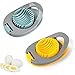 LAPONO 2 piezas Corta Huevos Cocidos o Duros con alambres cortantes de acero inoxidable y estructura en ABS Cortahuevos de Huevos para Ensalada de champiñones y Eggs y Fresas corta huevos cocidos