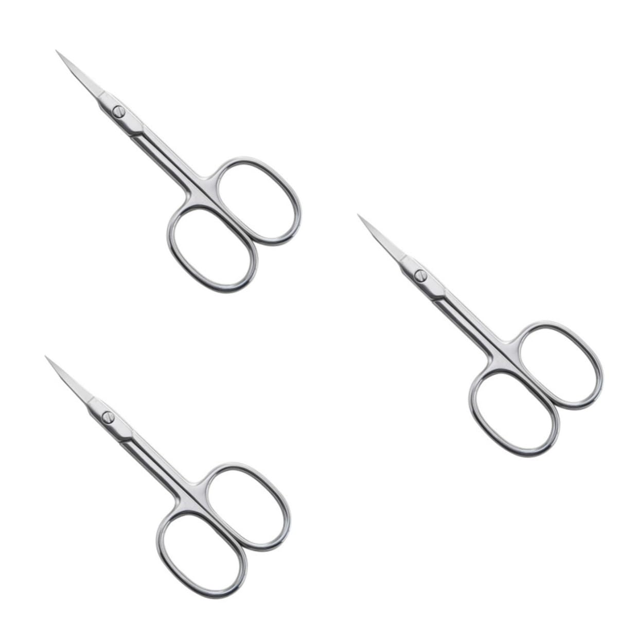 Housoutil 3pezzi Forbici Da Bellezza Acciaio Inossidabile Con Punte Affusolate Kit Multiuso Per Sopracciglia Ciglia e Unghie Strumento Professionale Per Manicure e Grooming Personale