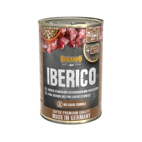 Belcando Super Premium Dose [Iberico mit Kichererbsen & Preiselbeeren] | Nassfutter für Hunde | Feuchtfutter Dose | Alleinfutter für Hunde Aller Rassen – Bild 3