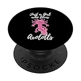 solo una ragazza che ama axolotls divertente messicano salamandra animale domestico popsockets popgrip intercambiabile