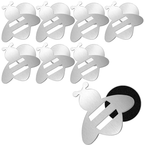 Veftsvy 8 Stück Tischdeckenbeschwerer Magnetisch Für Draußen, Extra Schwer Tischdeckengewichte Tischtuchbeschwerer Magnete für Outdoor Tischdecken, Tischtuchbeschwerer Gardinen (Biene)