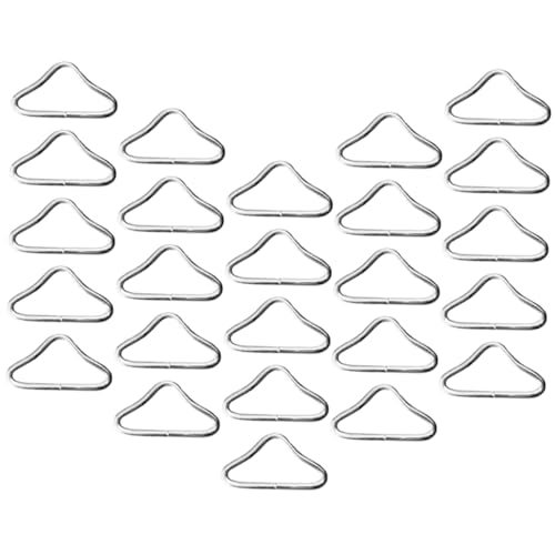 Anneaux triangulaires pour trampoline Toyvian | Lot de 30 boucles en acier galvanisé de rechange