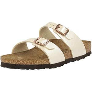 Birkenstock Sandalen Sydney Birko-flor® Graceful Pearl White dames Sandaal
