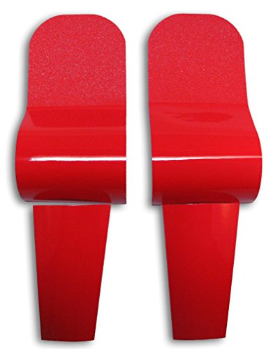 Premium Red Shoe Sole Kit - Slip Resistant Shoe Bottom Cover for Women's Heels - Air Release Channels - Long-Term Removability - Clear Coat