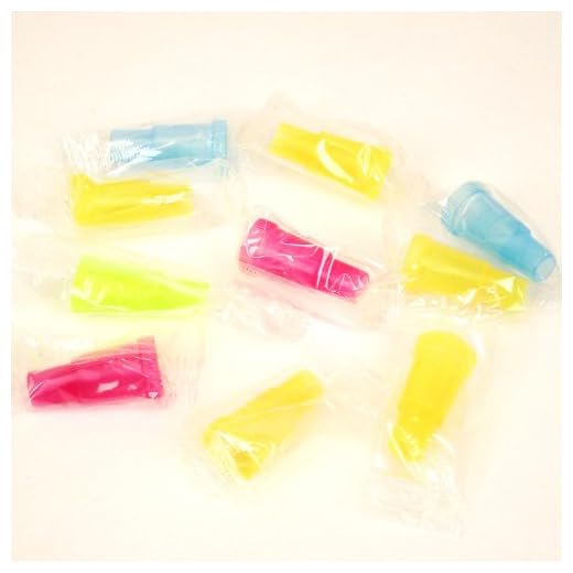 10/25/100 Double Ended Coloured Shisha Hookah Pipe Disposable Mouth Health Tips (25 Tips)