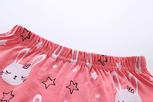 Image of Koian Little Girls' Short Pajamas Sets Toddler PJS Cotton Kids Sleepwears