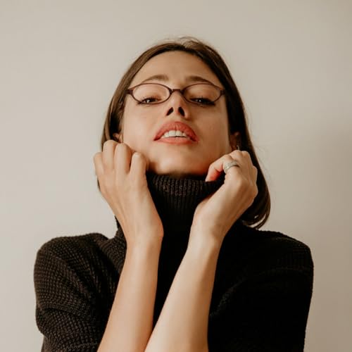 Image of FEISEDY Y2K Retro Oval Blue Light Glasses for Women Fashion Small Face Eyewear Frame 90s Nerd Fake Cosplay Eyeglasses B0258